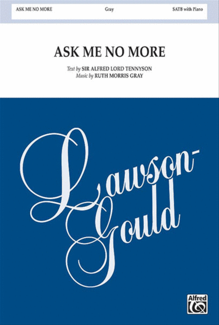 Ask Me No More 4-Part scores gallery preview page 1