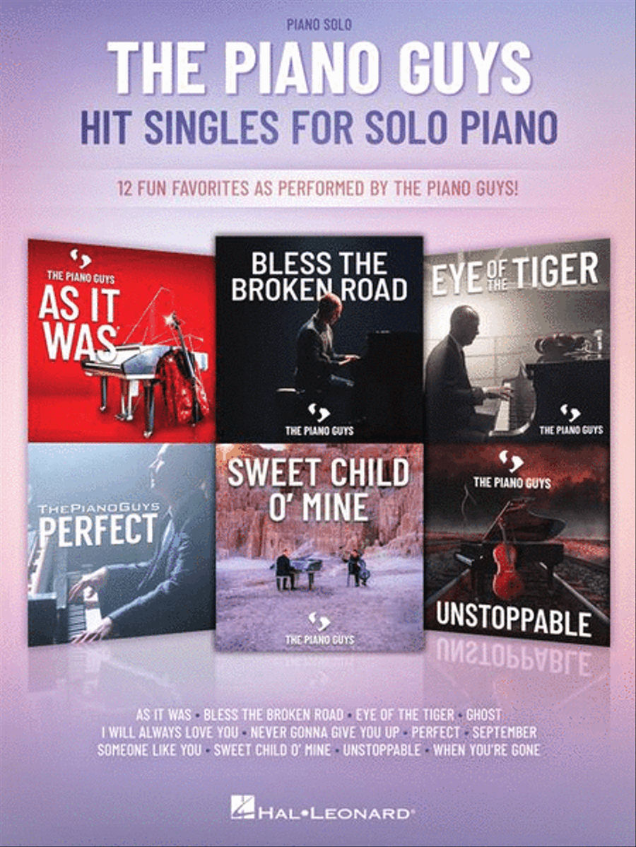 The Piano Guys Hit Singles for Piano Solo