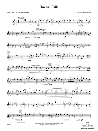 Havasu Falls: E-flat Alto Saxophone
