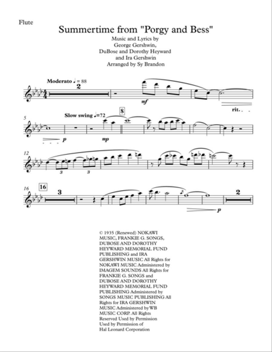 Summertime Summertime Woodwind Trio scores gallery preview page 6