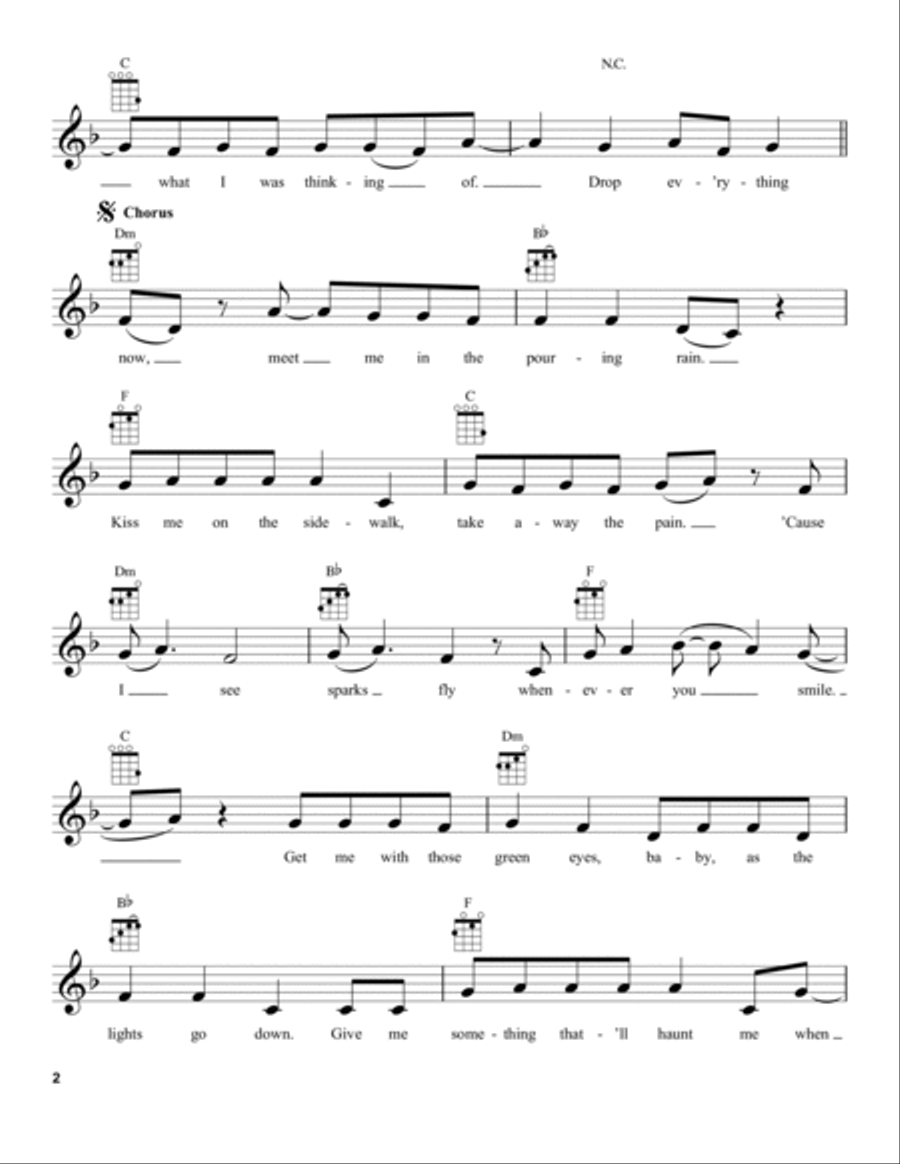 Sparks Fly Ukulele scores gallery preview page 2