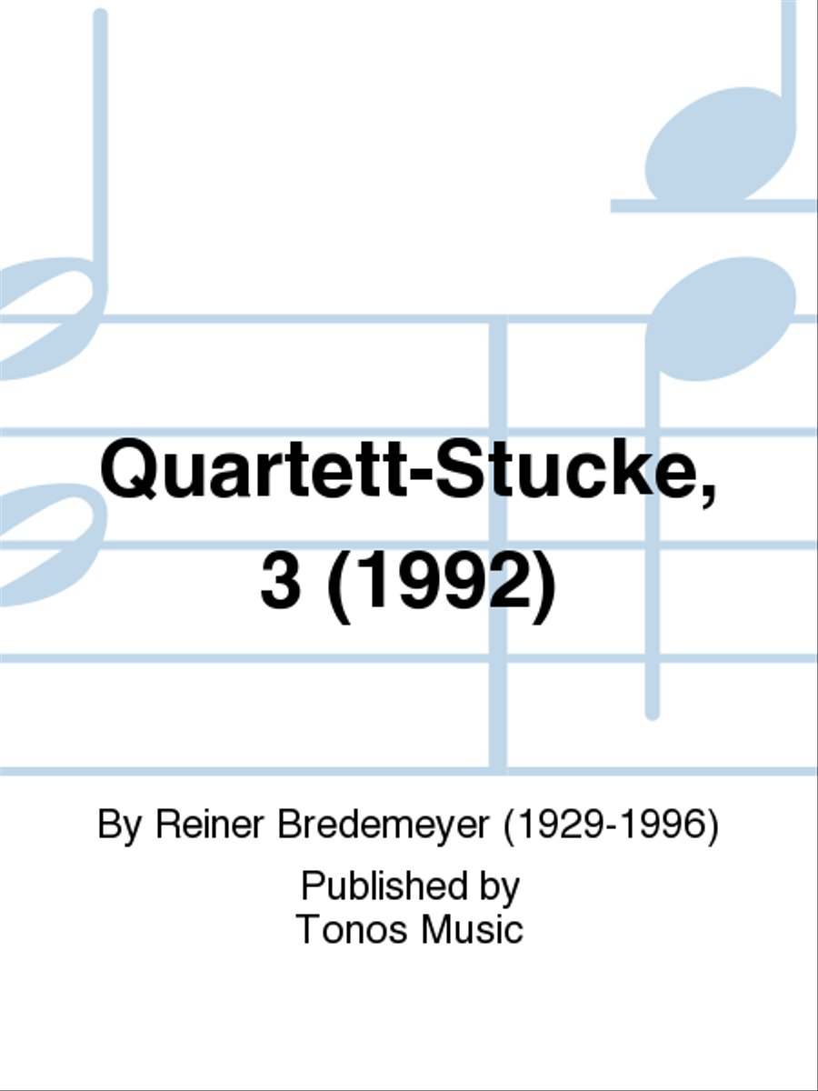Quartett-Stucke, 3 (1992) English Horn scores gallery preview page 1