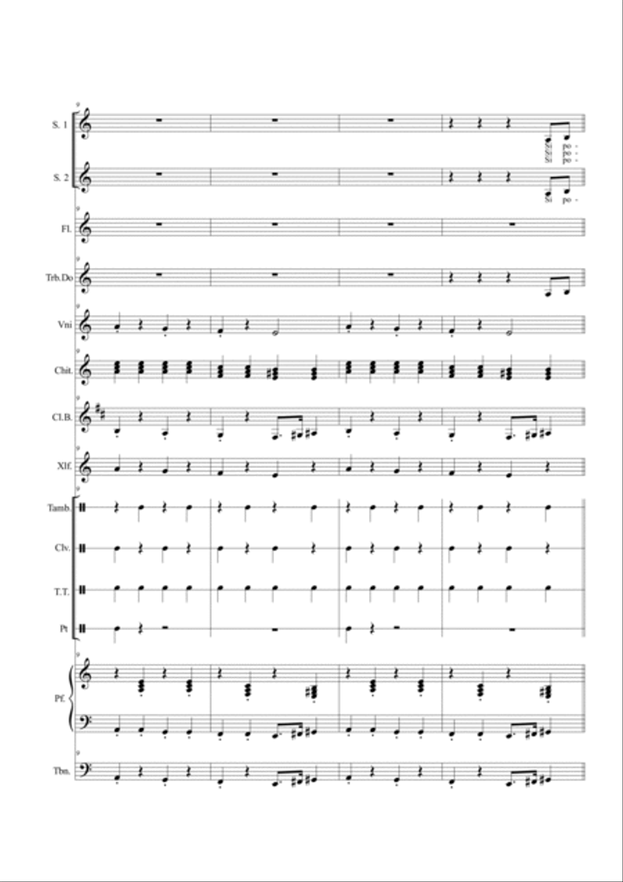Vengo anch'io Full Orchestra scores gallery preview page 3