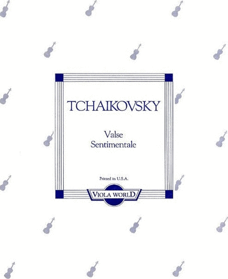 Tchaikovsky - Valse Sentimentale Viola/Piano