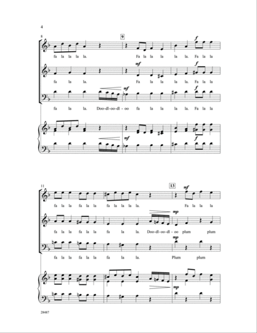 Dance of the Sugar-Plum Fairy 3-Part scores gallery preview page 3