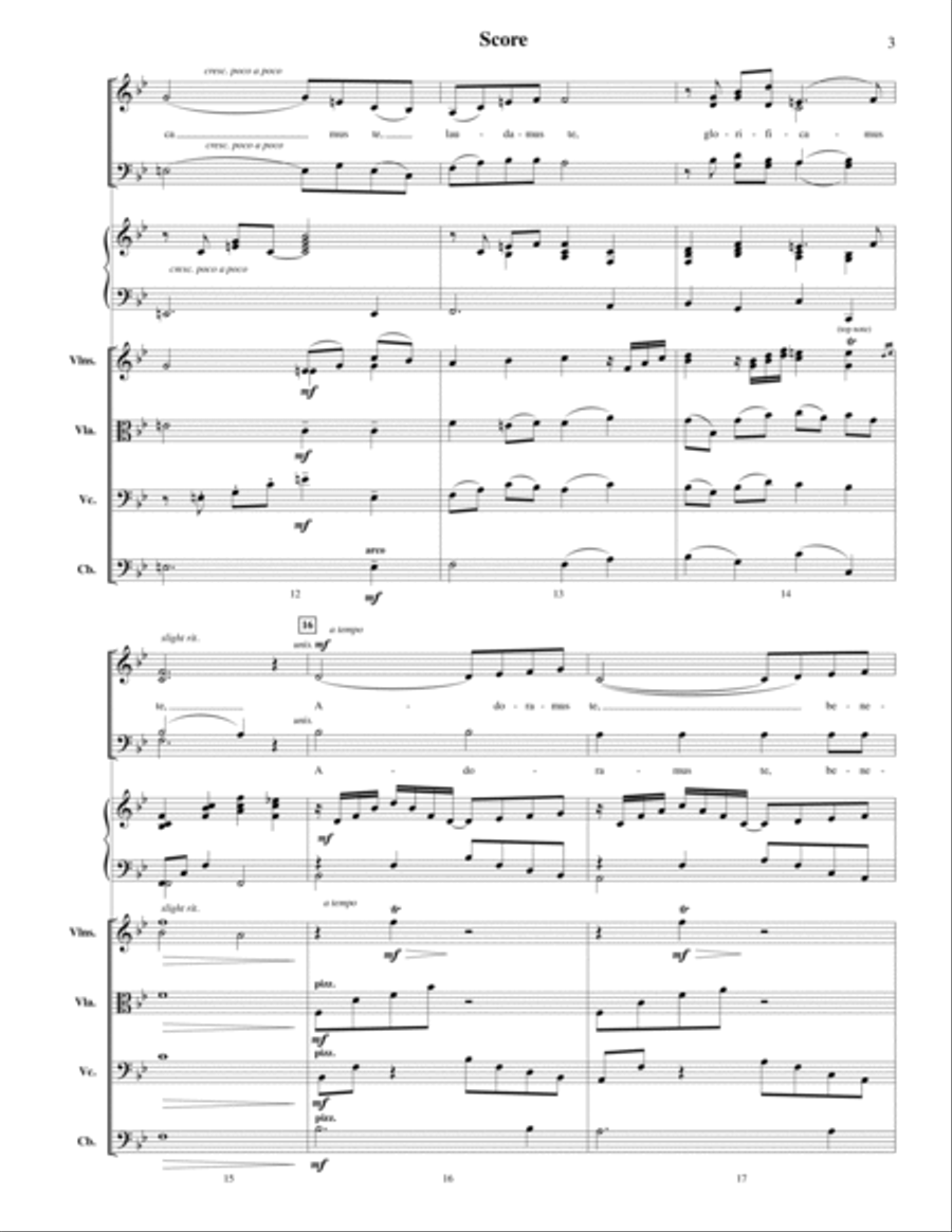Adoramus Te - Conductor Score (Full Score) Choir scores gallery preview page 3