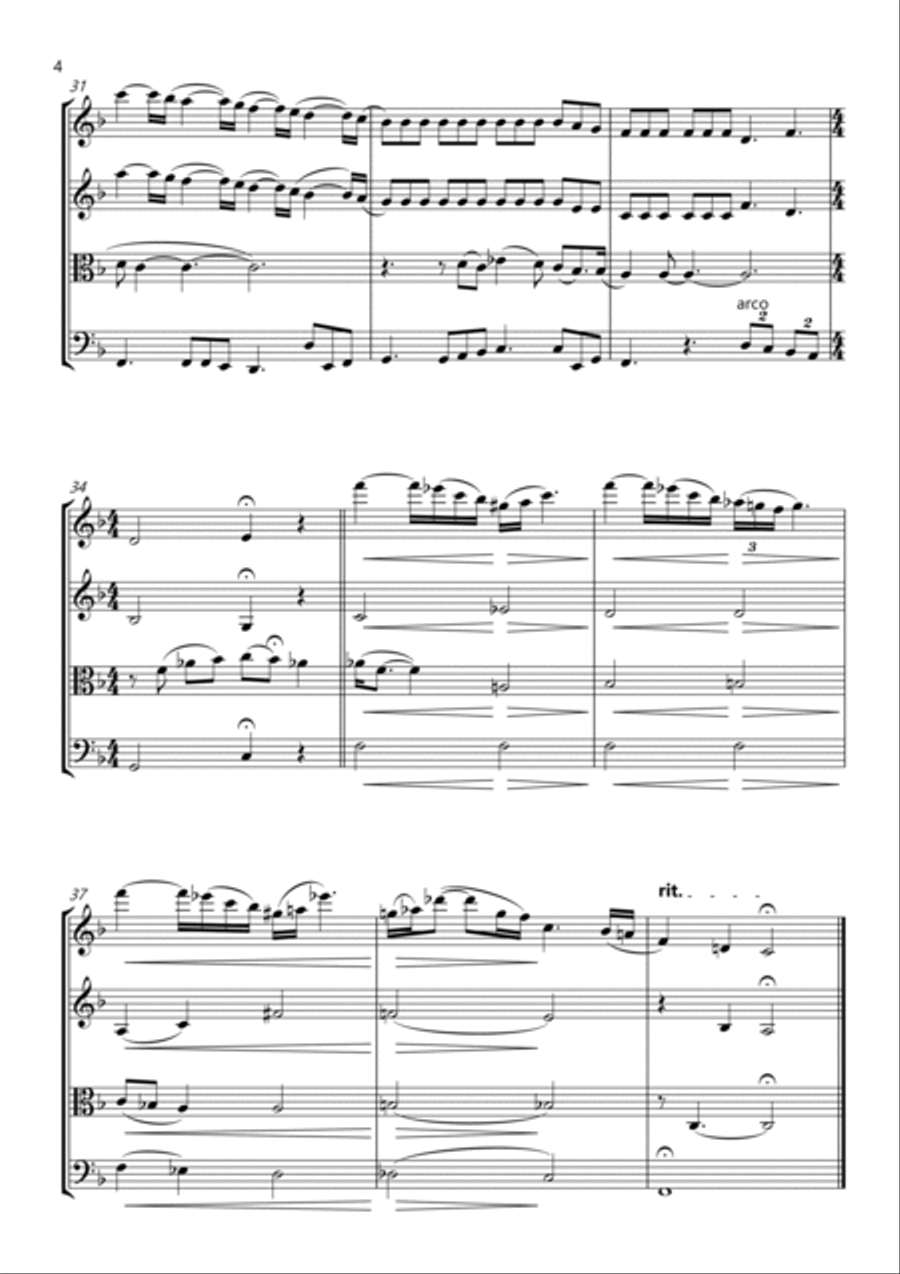 At Last String Quartet scores gallery preview page 4