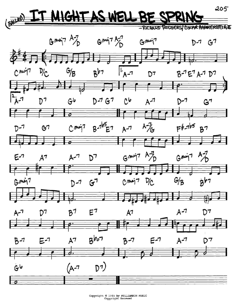It Might As Well Be Spring Piano scores gallery preview page 1