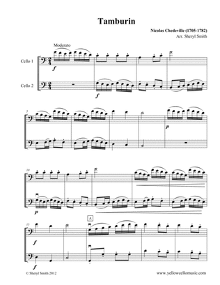 Tamburin for two cellos (cello duet / duo)