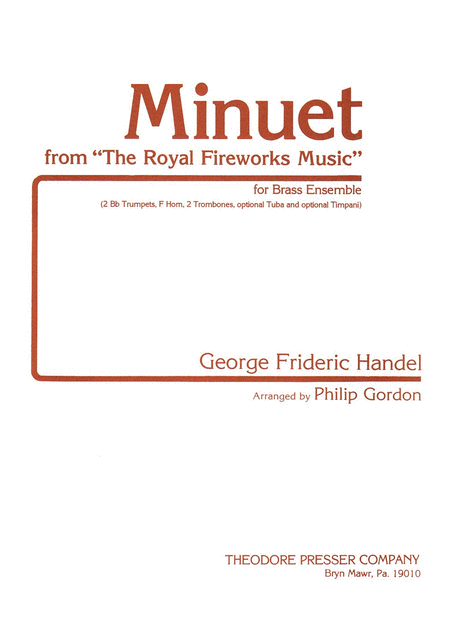 Minuet from the Royal Fireworks Music