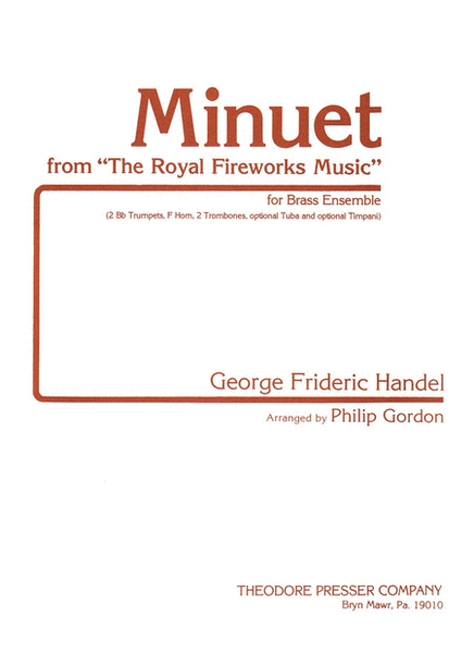 Minuet From "The Royal Fireworks Music"