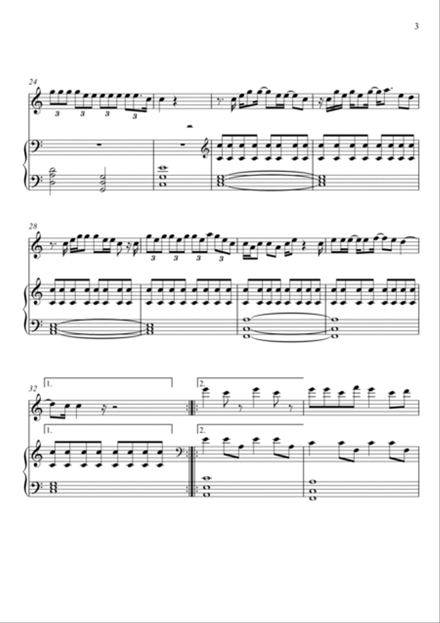 Drivers License Flute Solo scores gallery preview page 3