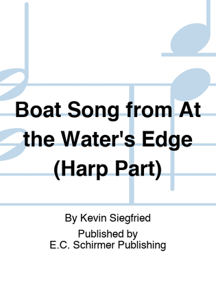 Book cover for Boat Song from At the Water's Edge (Harp Part)