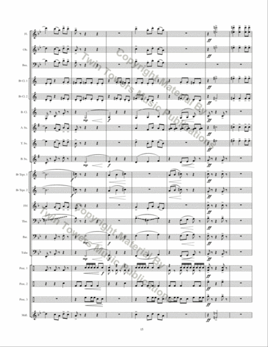 Running With Scissors Concert Band scores gallery preview page 16