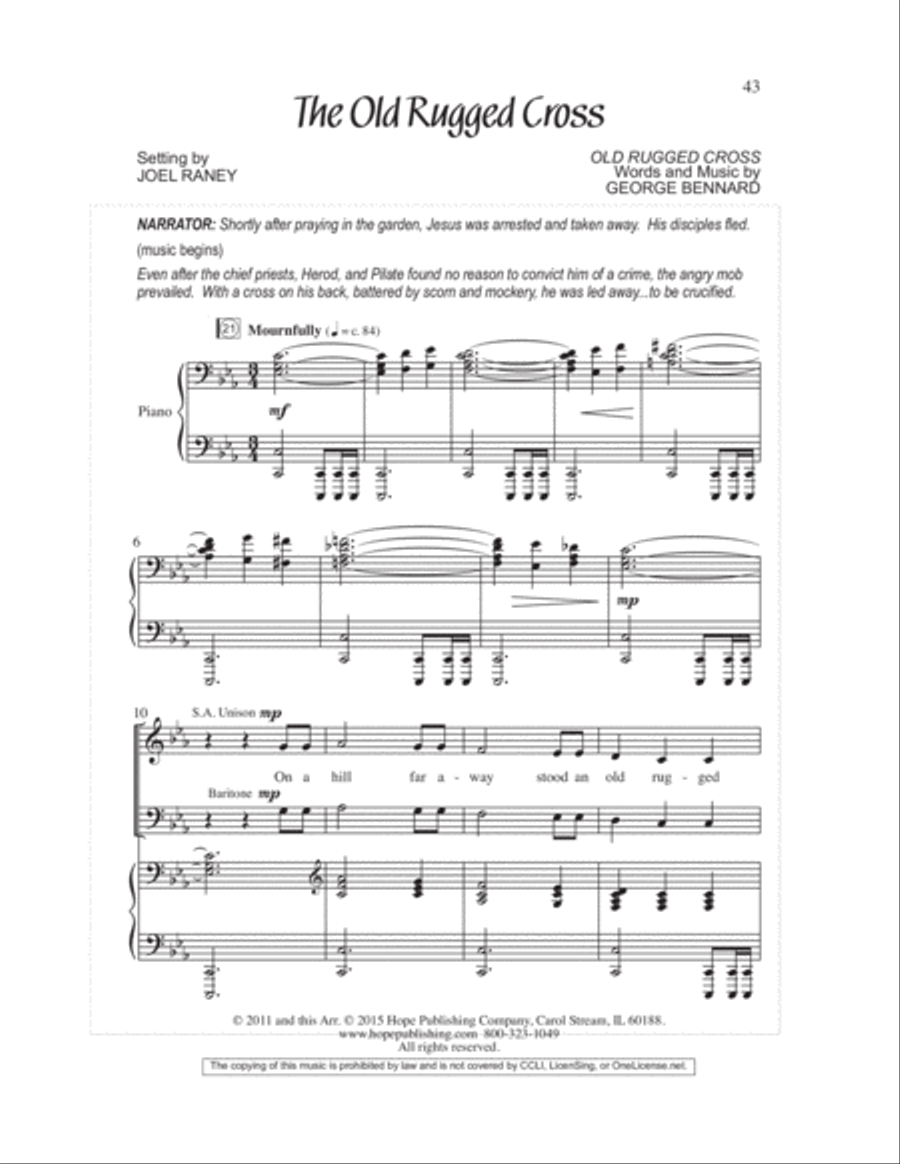 We Remember Calvary (SAB) 3-Part scores gallery preview page 46