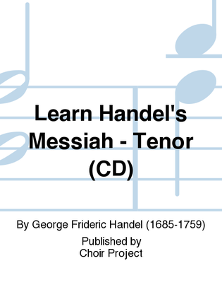 Book cover for Learn Handel's Messiah - Tenor (CD)
