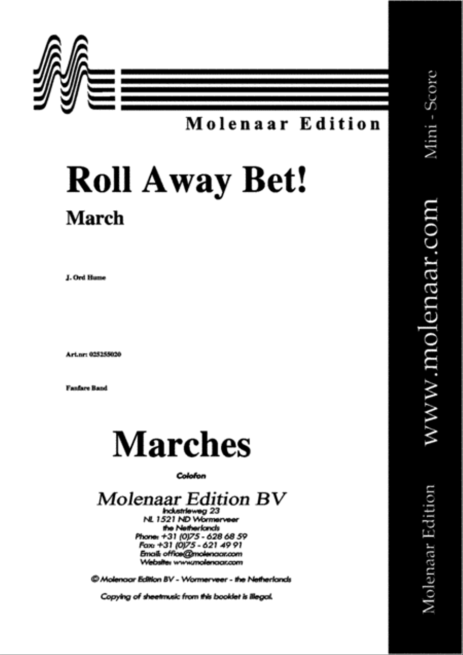 Roll Away Bet! Fanfare Band scores gallery preview page 2