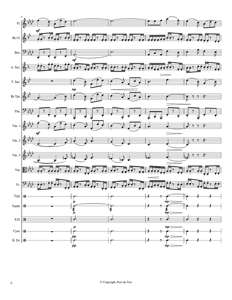 Elizabethan Serenade - Ronald Binge (Mixed Ensemble) Large Ensemble scores gallery preview page 6