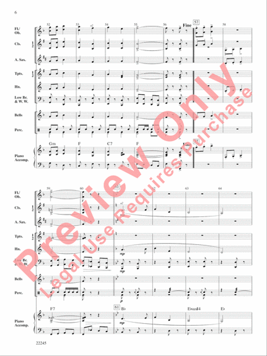 Honor Roll March Honor Roll March Concert Band scores gallery preview page 7