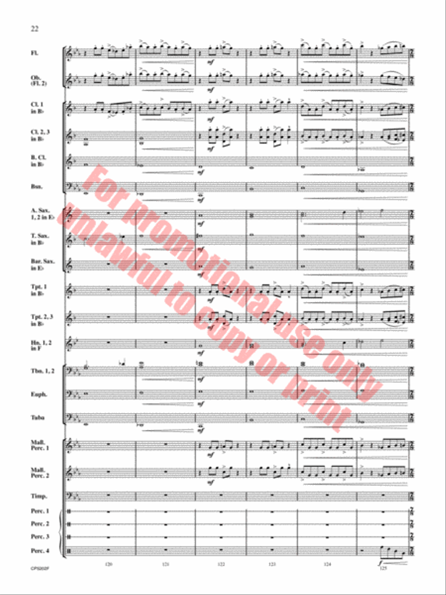 Brain Waves Concert Band scores gallery preview page 23