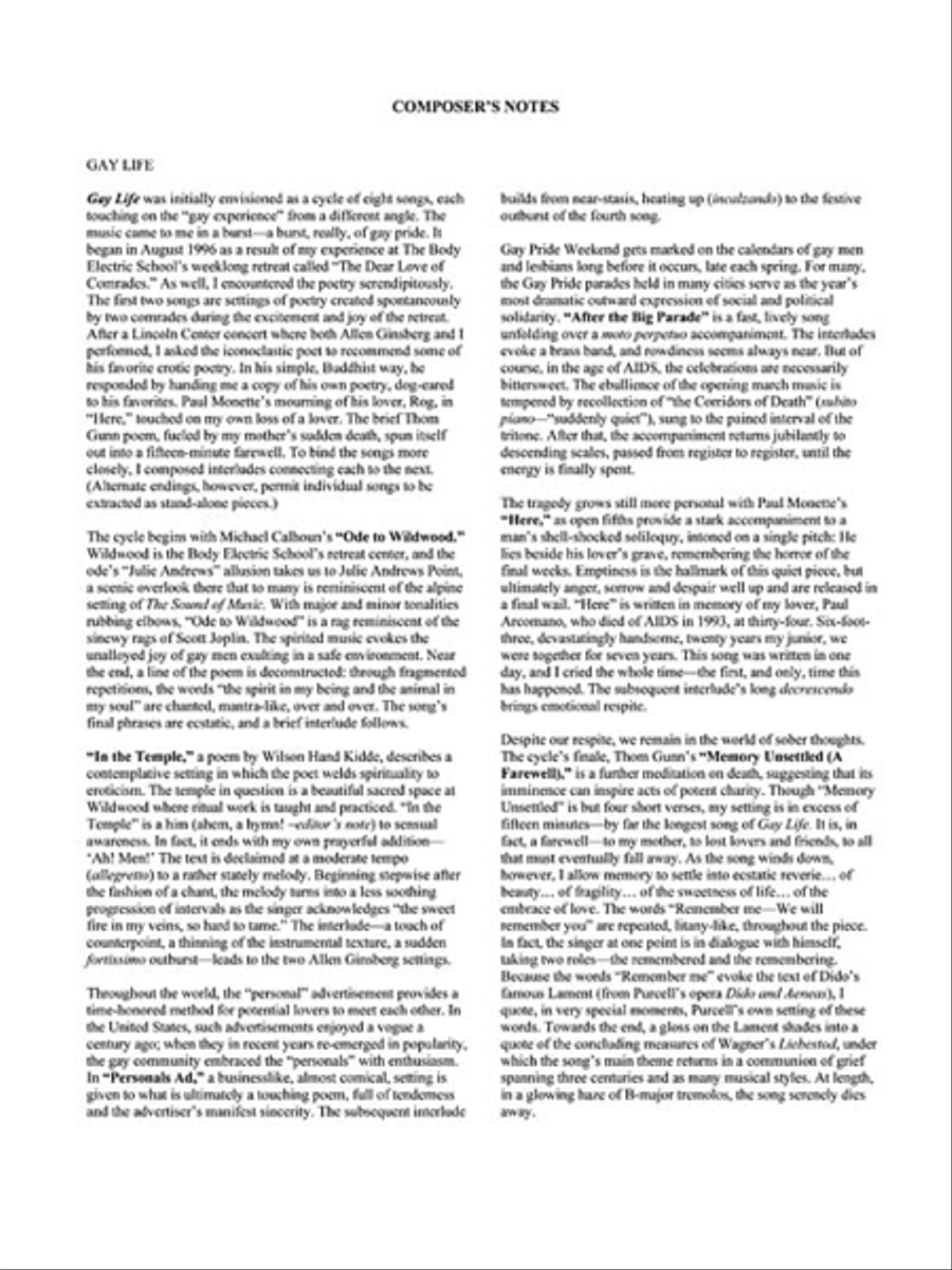 Songs for Baritone and Piano Voice Solo scores gallery preview page 3