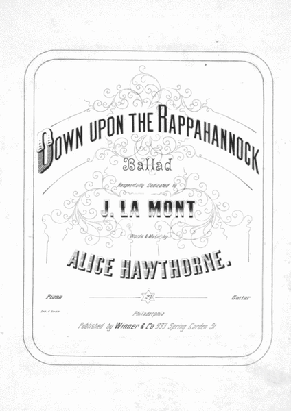 Down Upon the Rappahannock. Ballad