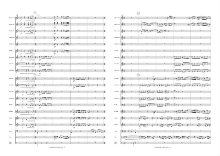 Symphonic Contrasts Brass Band scores gallery preview page 18