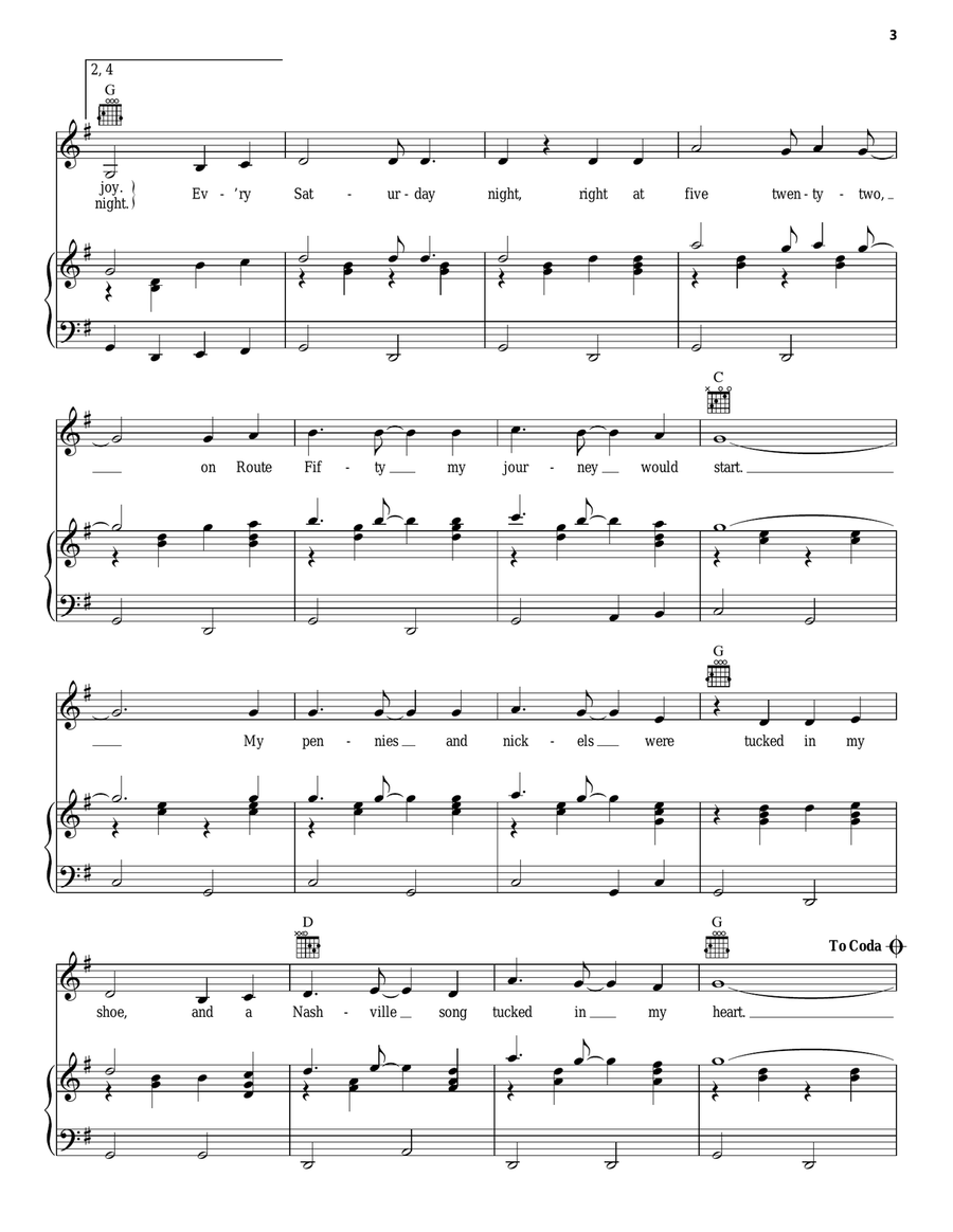 Every Saturday Night Every Saturday Night Guitar scores gallery preview page 3