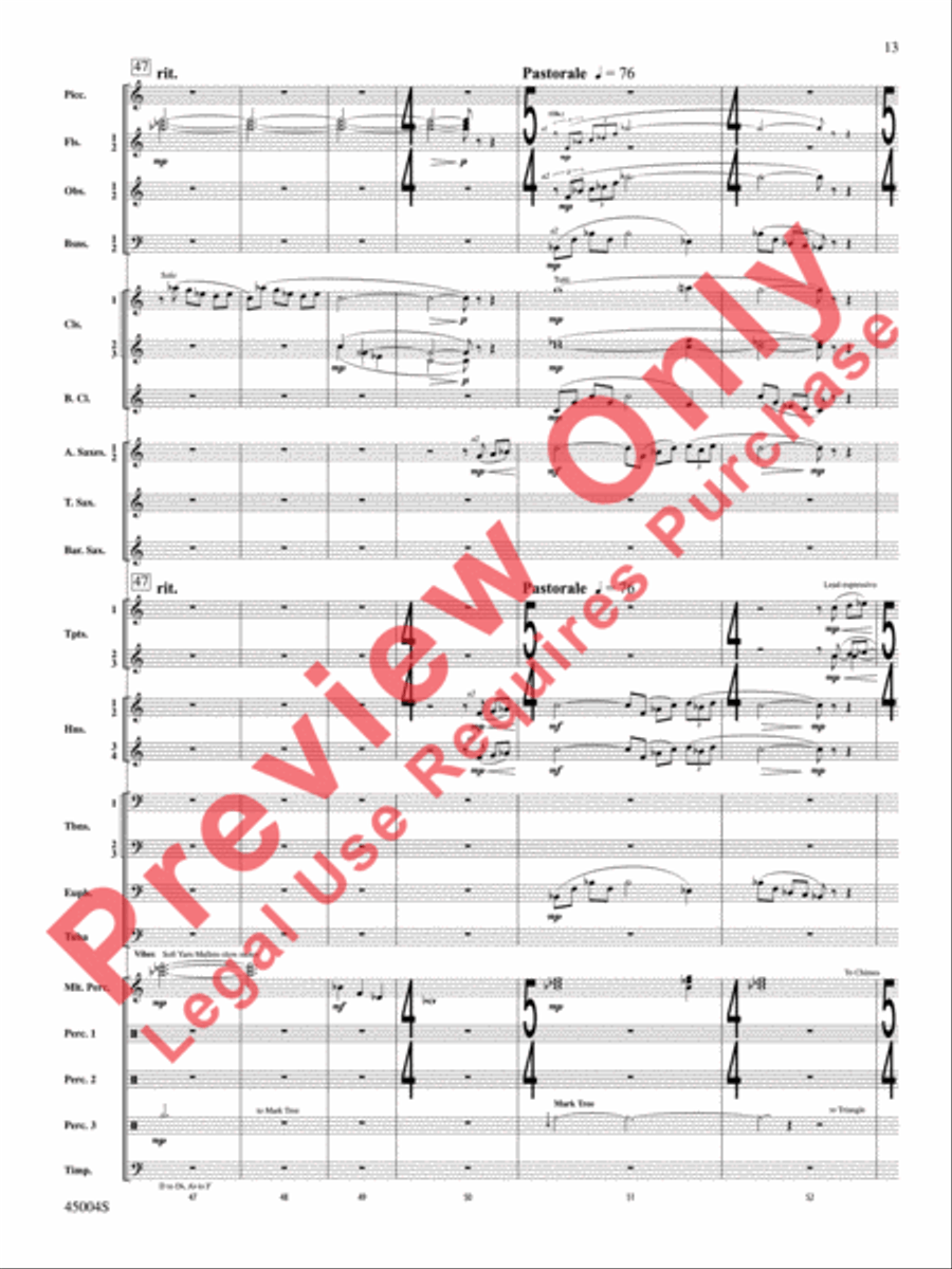 Red Rock Mountain Concert Band scores gallery preview page 14