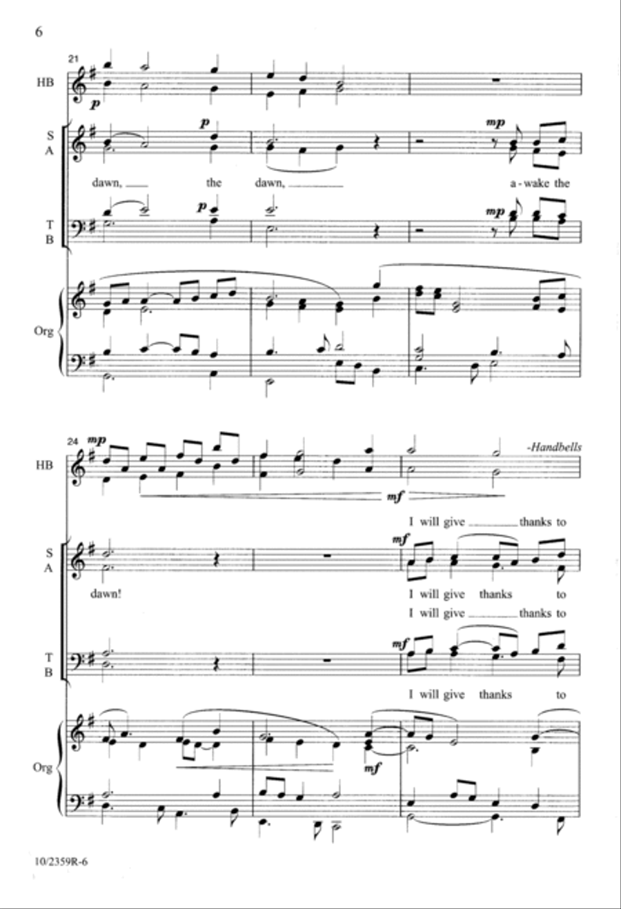 Be Exalted, O God 4-Part scores gallery preview page 6
