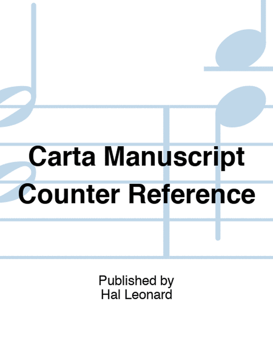 Carta Manuscript Counter Reference