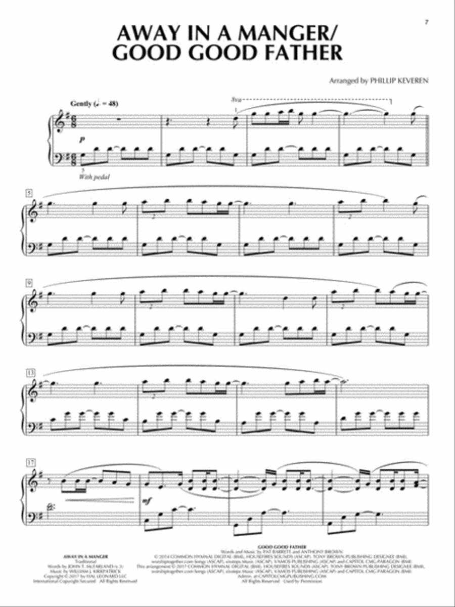 Christmas Praise Hymns Piano Solo scores gallery preview page 4