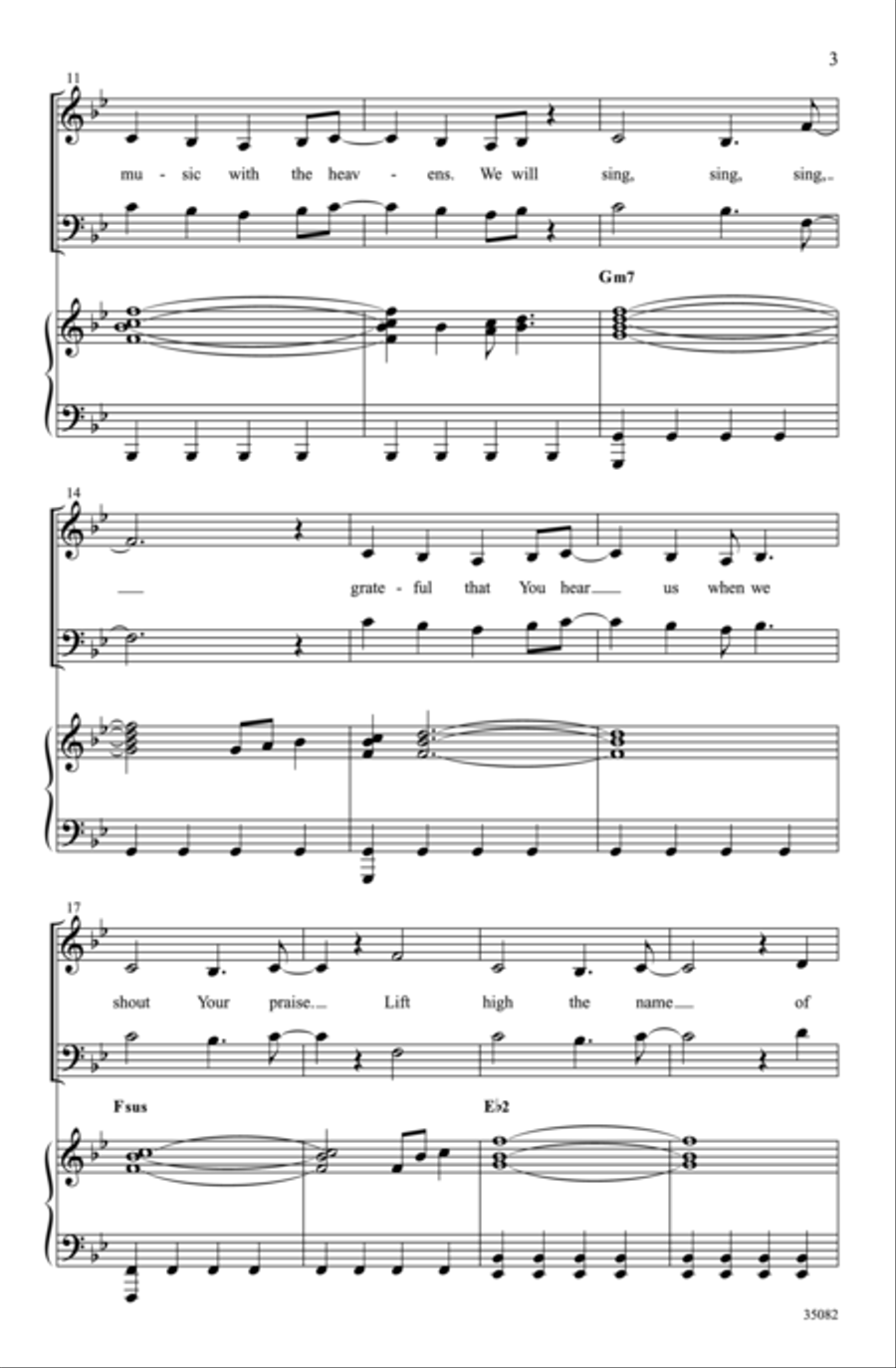 Sing, Sing, Sing Choir scores gallery preview page 3