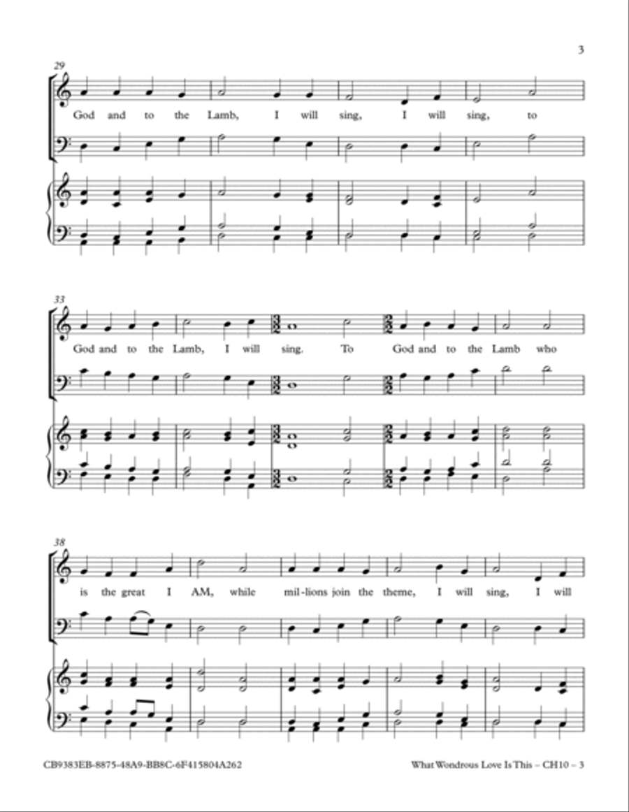 What Wondrous Love Is This 4-Part scores gallery preview page 3