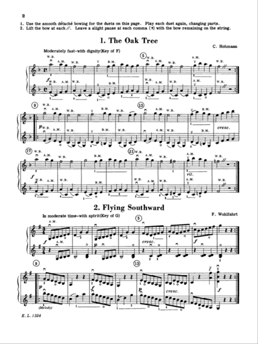 Beautiful Music for Two String Instruments, Book 2 Chamber Orchestra scores gallery preview page 3