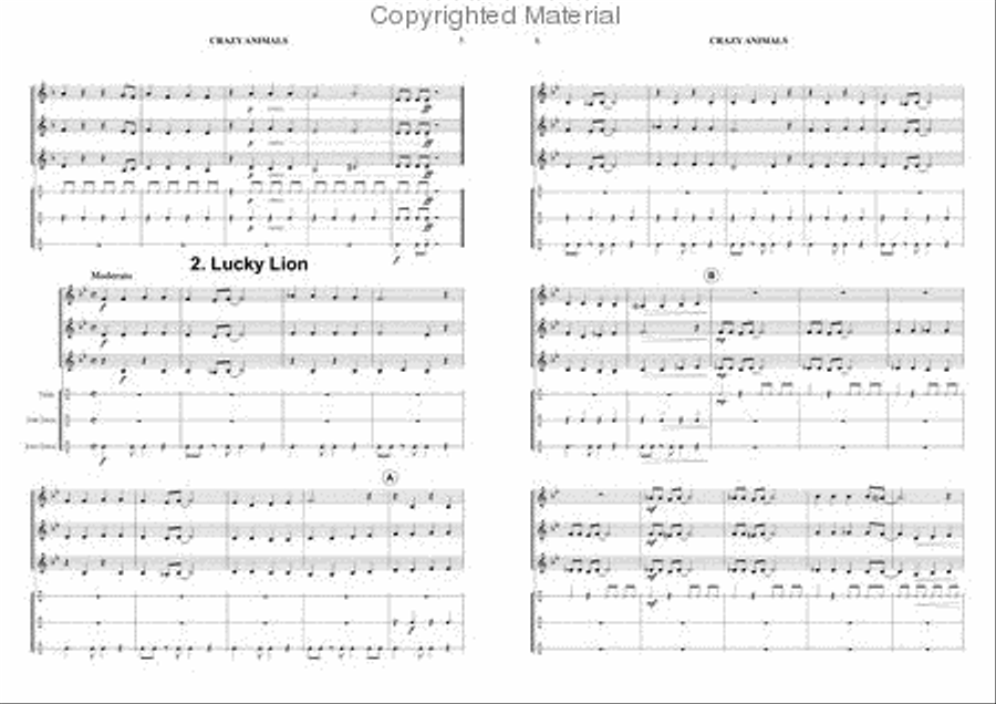 Crazy Animals Brass Band scores gallery preview page 3