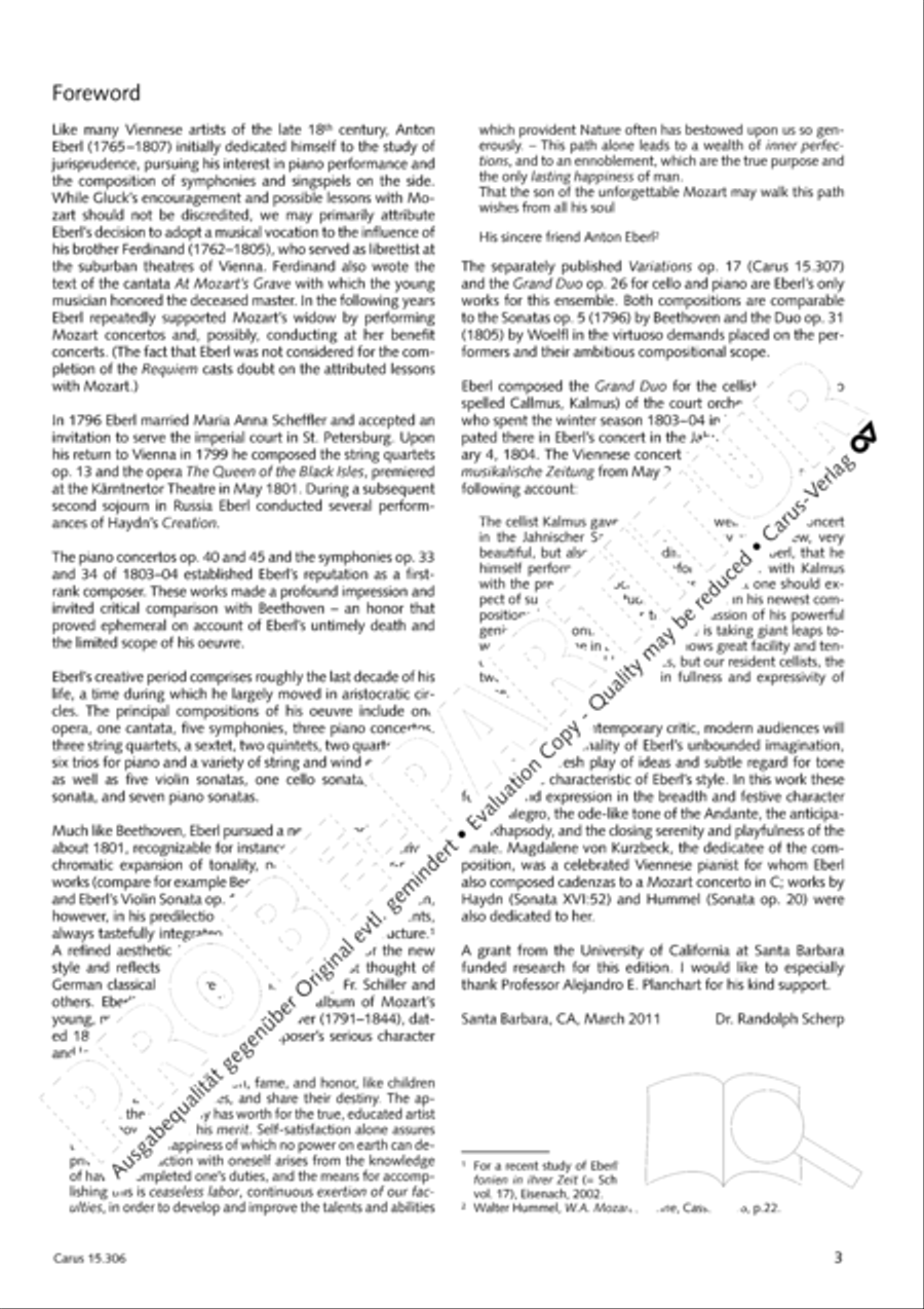 Grand Duo fur Violoncello und Klavier String Duet scores gallery preview page 4