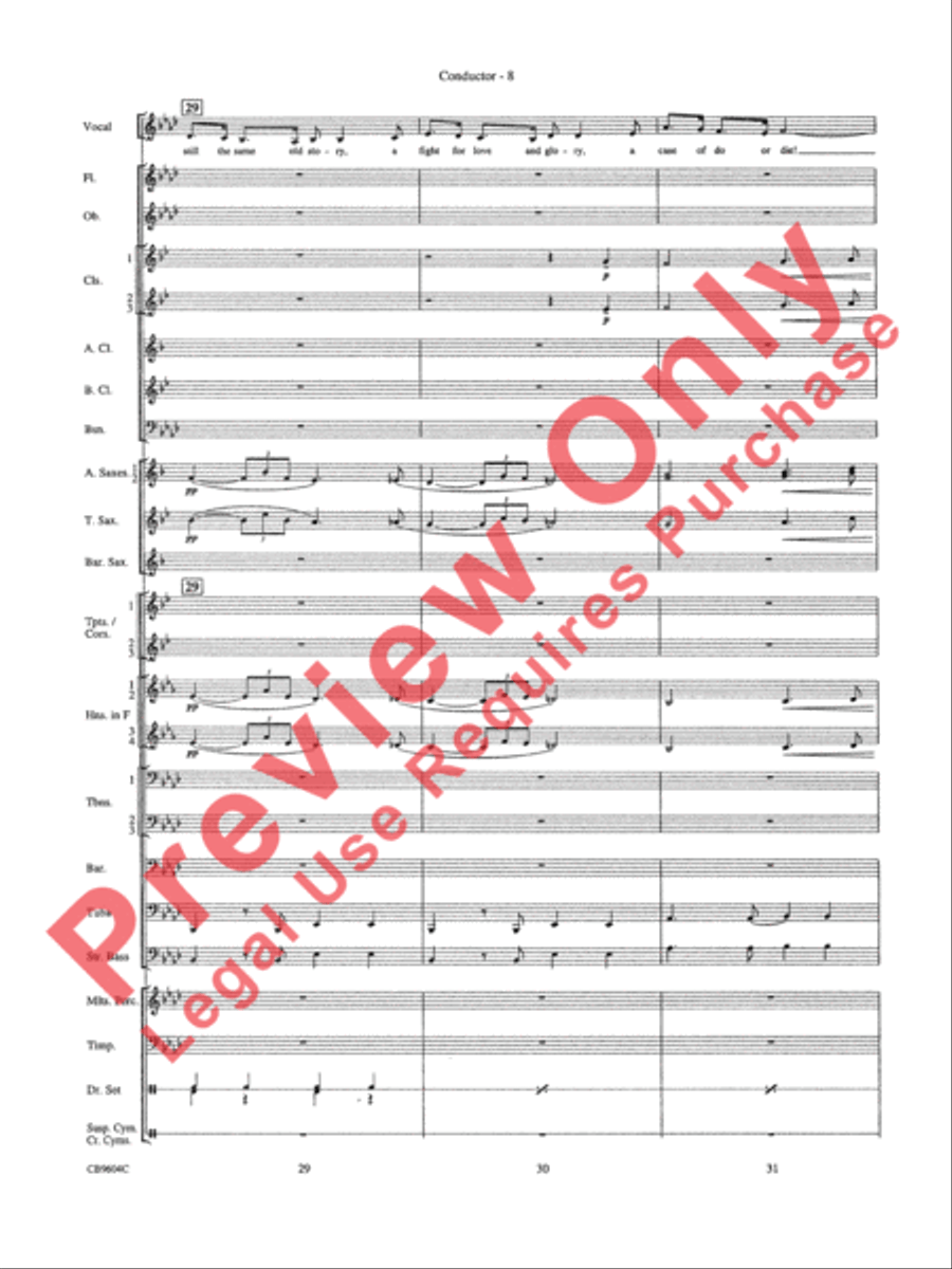 As Time Goes By Concert Band scores gallery preview page 11