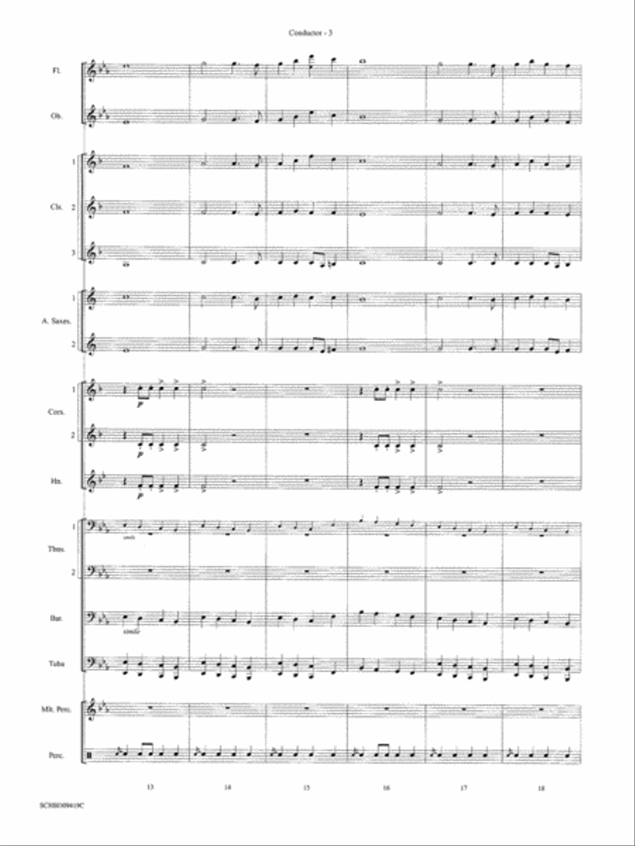 Astro Overture: Score Concert Band scores gallery preview page 4