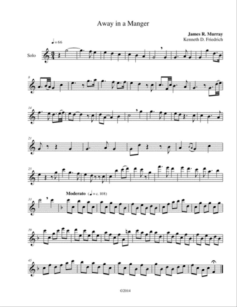 60 Christmas Hymns for the Solo Performer Baritone Saxophone scores gallery preview page 6
