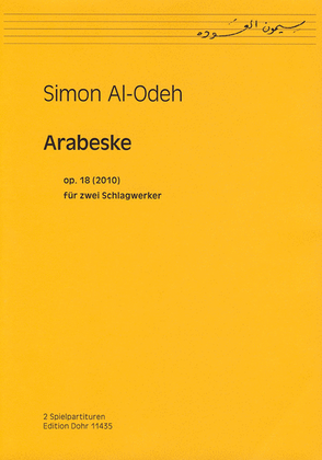 Arabeske für zwei Schlagwerker op. 18 (2010)