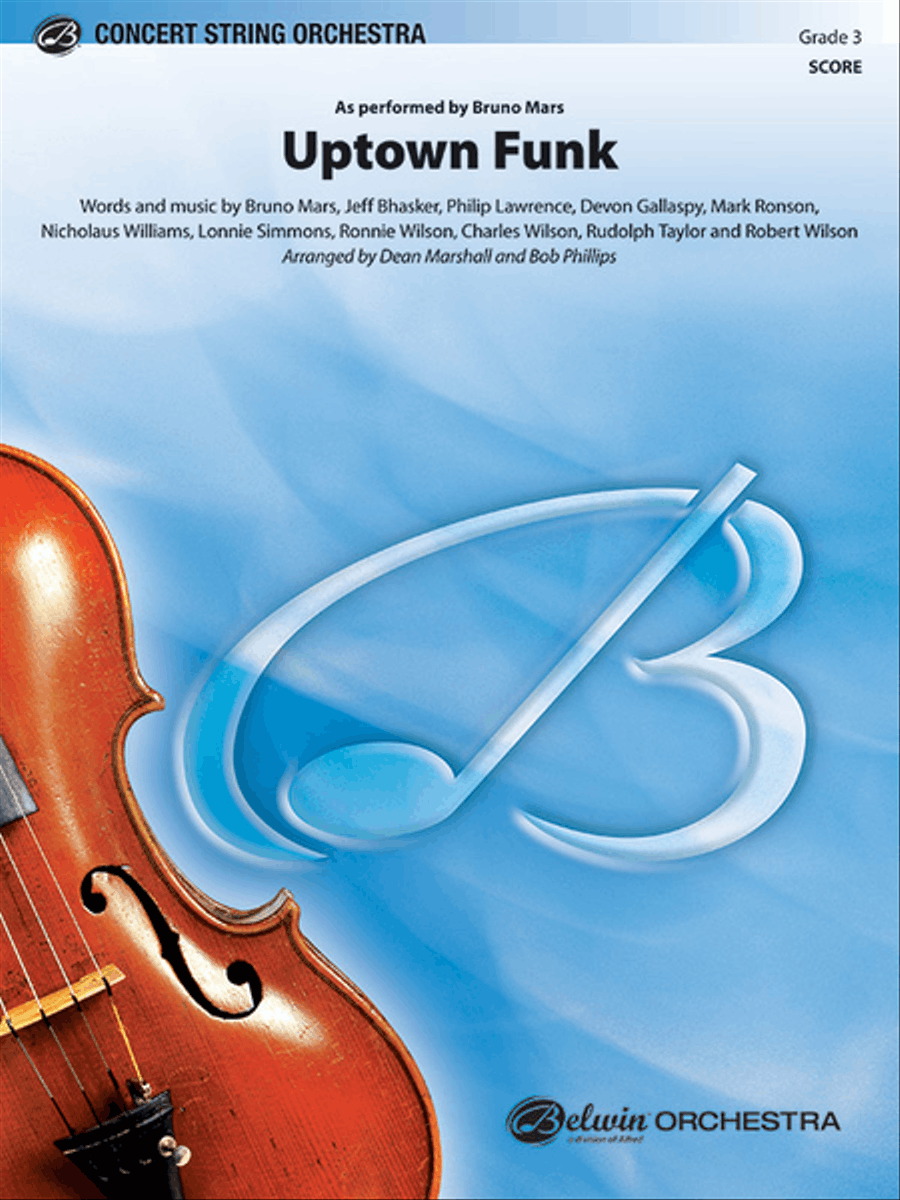 Uptown Funk String Orchestra scores gallery preview page 1