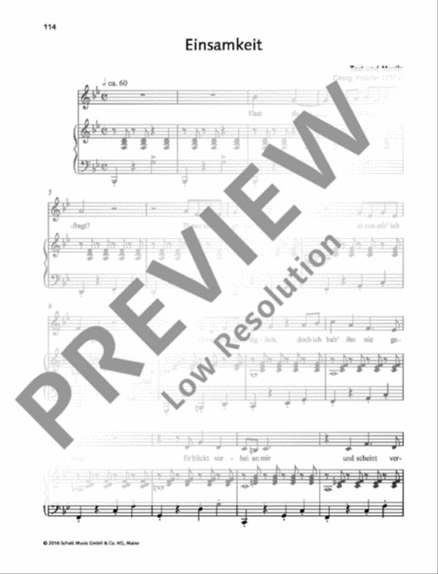 Einsamkeit Voice Solo scores gallery preview page 2