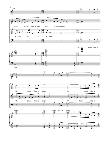 "At the Cry of the First Bird",violin and piano score