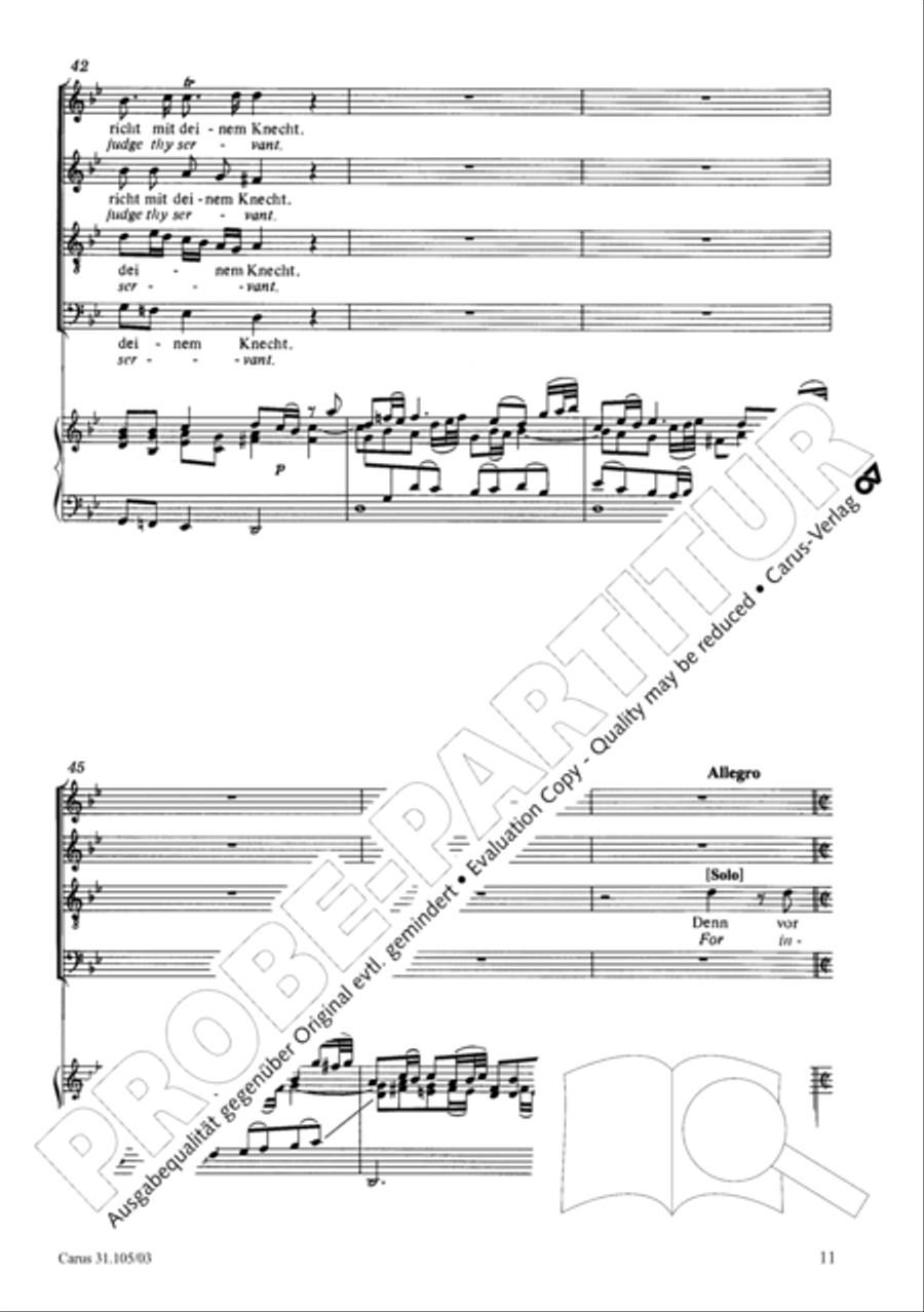 Lord, be not too quick to judge thy servant 4-Part scores gallery preview page 12