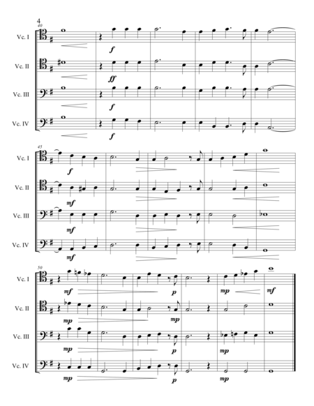 Finlandia Hymn (Cello Quartet) image number null