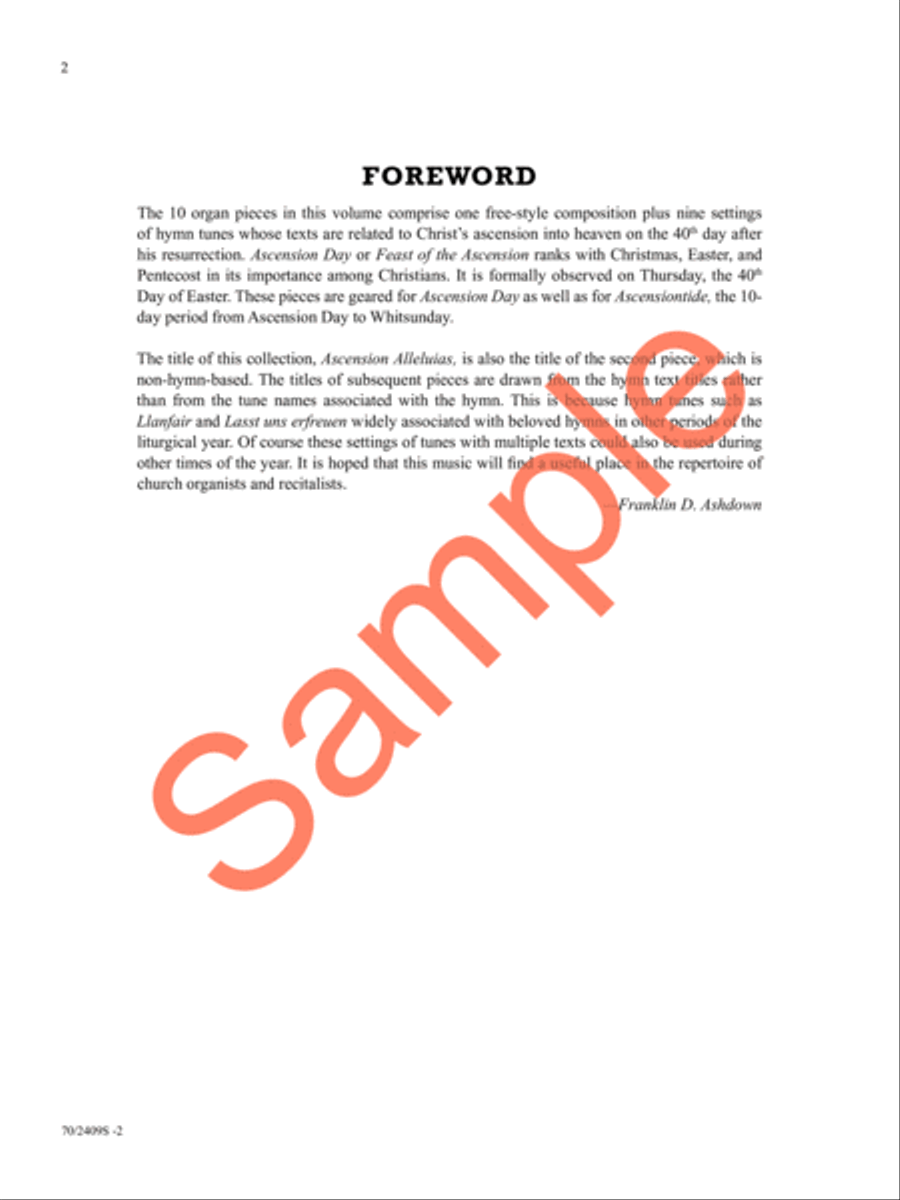 Ascension Alleluias Ascension Alleluias Organ Solo scores gallery preview page 3