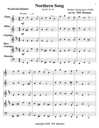 Northern Song-Schumann-woodwind quintet