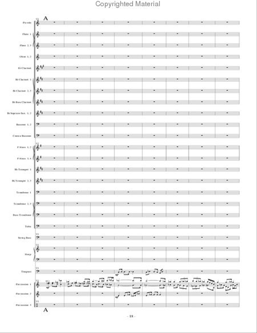 Music for Music - STUDY SCORE ONLY Concert Band scores gallery preview page 9
