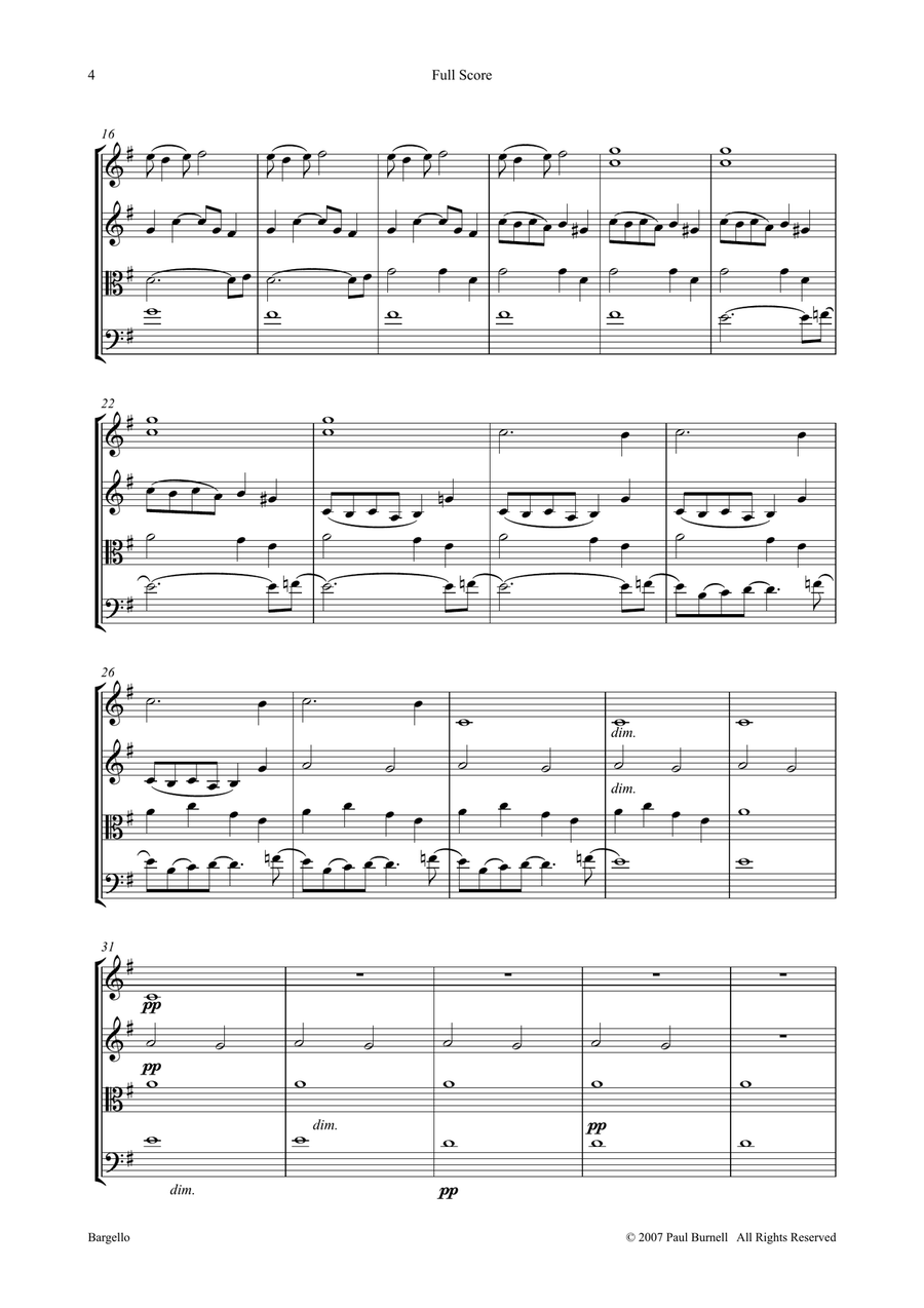 Bargello String Quartet scores gallery preview page 4